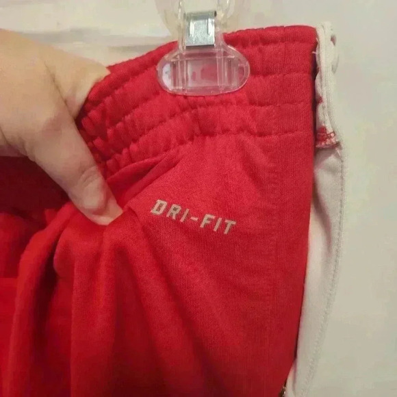 Nike Dri-Fit Size‎ Large (T) Tear-Away Athletic Pants Red with White Stripe - Picture 6 of 11